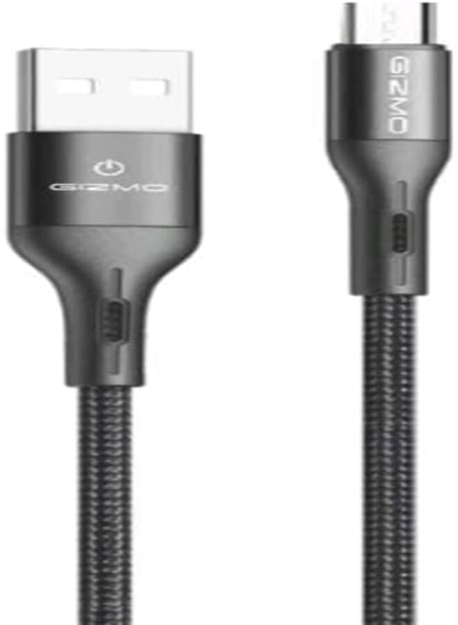 GIZMO Braided USB-A to Micro Cable Black