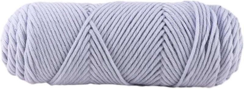 Blue Gray Milk Cotton Yarn For Crochet Knitting Soft Hand Woven Craft Wool - Image 2