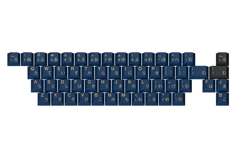 DROP Redsuns GMK Blue Samurai Custom Mechanical Keyboard Gaijin Alphas Keycap Set - 55-Keys, Doubleshot ABS, Cherry Profile (Blue, Gaijin) - Image 1
