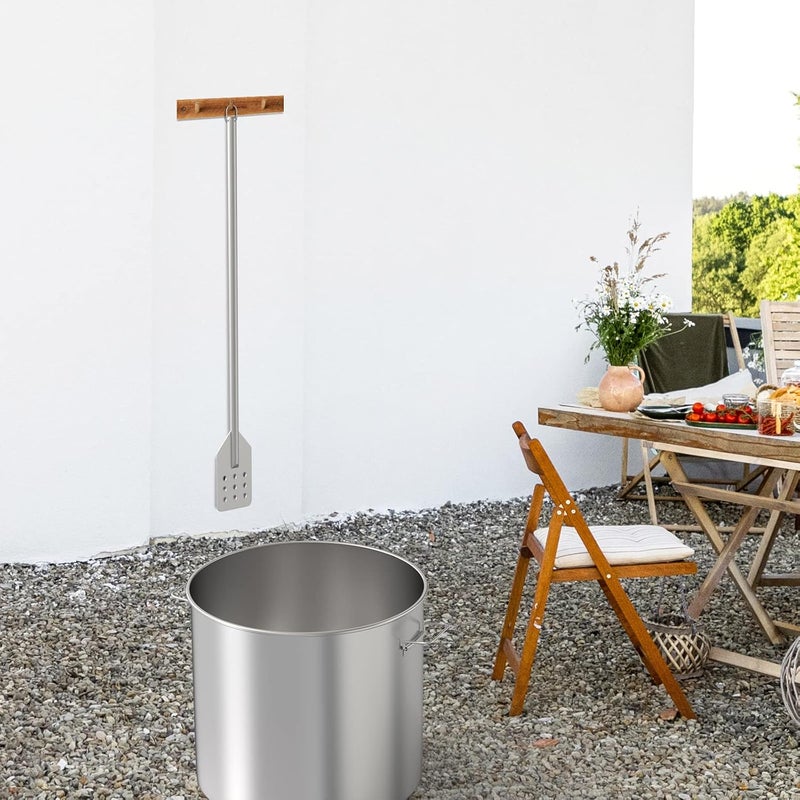BBQ-PLUS 42 Inch Crawfish/Crab Boil Mixing Stir Paddle Accessories for Stockpots and Fry Pots,Stainless Steel Mash Paddle - Image 5