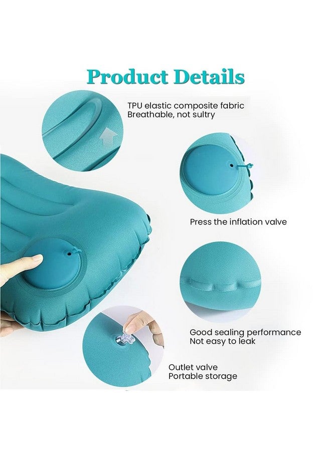 kesig¬Æ Inflatable Pillow,Press The Inflatable Pillow,Ultralight Inflatable Camping Pillows -Compressible,Compact,Comfortable,Ergonomic,That Provide Neck and Lumbar Support - Image 2