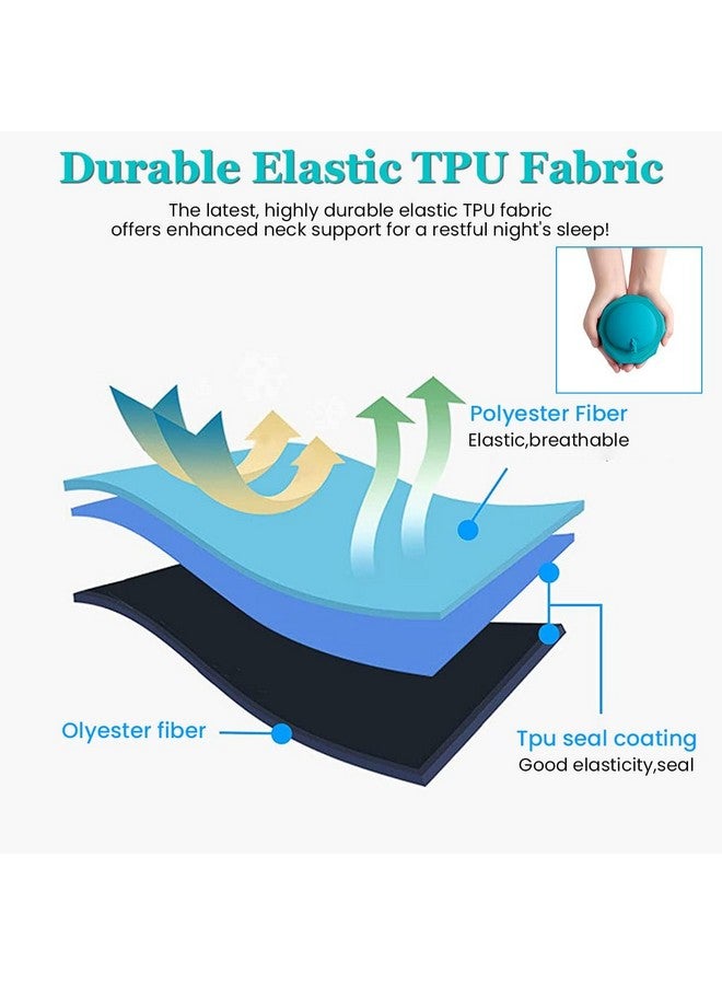 kesig¬Æ Inflatable Pillow,Press The Inflatable Pillow,Ultralight Inflatable Camping Pillows -Compressible,Compact,Comfortable,Ergonomic,That Provide Neck and Lumbar Support - Image 4