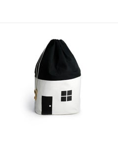 Generic Room Decoration Large Capacity House Patern Storage Bag White 65cm,Toys Storage Bag, Massive Capacity Children Toys Storage Drawstring Bag House Appearance Outdoor Toys Carrying Bag  - Image 1