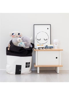 Generic Room Decoration Large Capacity House Patern Storage Bag White 65cm,Toys Storage Bag, Massive Capacity Children Toys Storage Drawstring Bag House Appearance Outdoor Toys Carrying Bag  - Image 2
