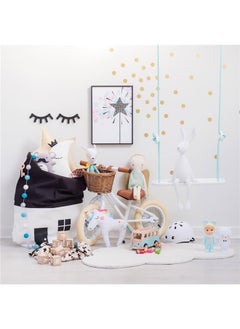 Generic Room Decoration Large Capacity House Patern Storage Bag White 65cm,Toys Storage Bag, Massive Capacity Children Toys Storage Drawstring Bag House Appearance Outdoor Toys Carrying Bag  - Image 3