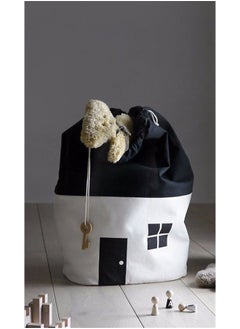 Generic Room Decoration Large Capacity House Patern Storage Bag White 65cm,Toys Storage Bag, Massive Capacity Children Toys Storage Drawstring Bag House Appearance Outdoor Toys Carrying Bag  - Image 5