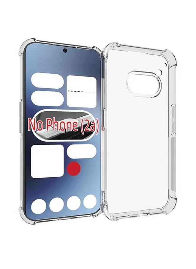 Generic Nothing Phone 2A Clear Cover Case Soft TPU Transparent Back Protective Case Shock Absorbent Reinforced Corner for Nothing Phone 2A 5G 