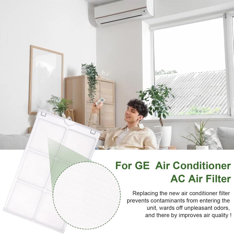 HEBRAR WJ85X21746 for GE Window Air Conditioner Filter Replacement Replaces AP6280063,4588851, A0010209471,for GE Window Ac Filter Fit for GE AHQ06LYQ1,AHR05LWQ2,AHQ06LYW1 More, for Ge Air Conditioner Parts - Image 5