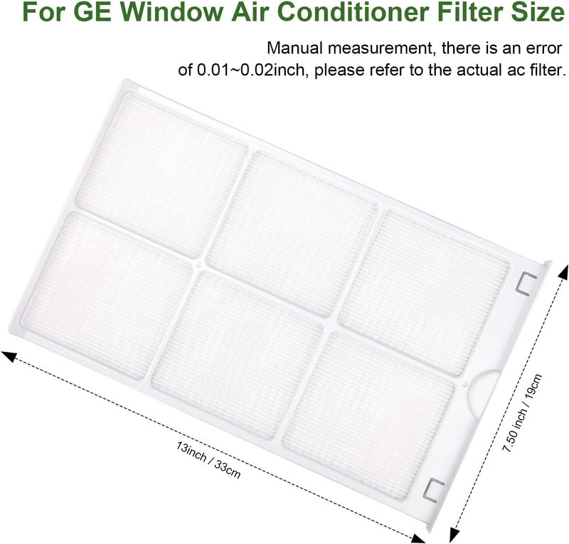 HEBRAR WJ85X21746 for GE Window Air Conditioner Filter Replacement Replaces AP6280063,4588851, A0010209471,for GE Window Ac Filter Fit for GE AHQ06LYQ1,AHR05LWQ2,AHQ06LYW1 More, for Ge Air Conditioner Parts - Image 3