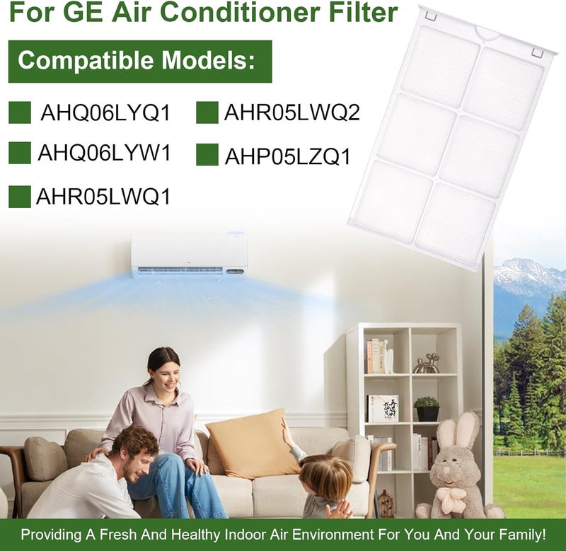 HEBRAR WJ85X21746 for GE Window Air Conditioner Filter Replacement Replaces AP6280063,4588851, A0010209471,for GE Window Ac Filter Fit for GE AHQ06LYQ1,AHR05LWQ2,AHQ06LYW1 More, for Ge Air Conditioner Parts - Image 2