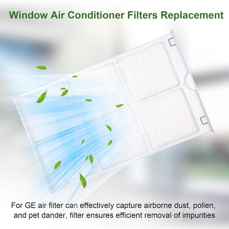 HEBRAR WJ85X21746 for GE Window Air Conditioner Filter Replacement Replaces AP6280063,4588851, A0010209471,for GE Window Ac Filter Fit for GE AHQ06LYQ1,AHR05LWQ2,AHQ06LYW1 More, for Ge Air Conditioner Parts - Image 4