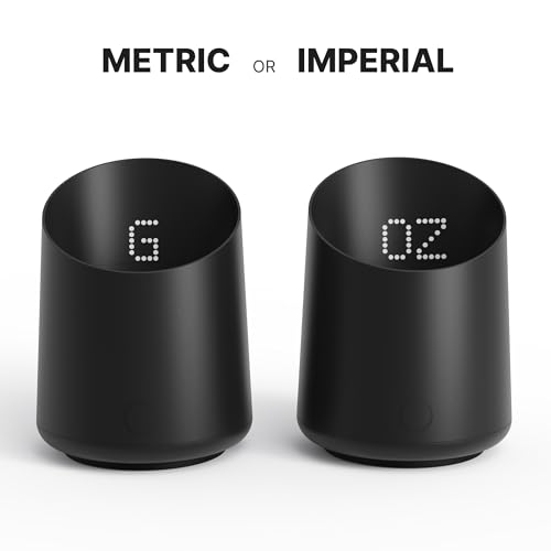 Subminimal Subscale Digital Dosing Cup with LED Display – Sleek & Precise Coffee Bean Weight Scale - Dosing & Brewing Coffee Accessories, Perfectly Measures Coffee Grounds for Coffee Espresso - Black - Image 4