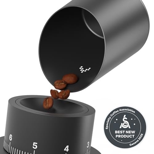 Subminimal Subscale Digital Dosing Cup with LED Display – Sleek & Precise Coffee Bean Weight Scale - Dosing & Brewing Coffee Accessories, Perfectly Measures Coffee Grounds for Coffee Espresso - Black - Image 5