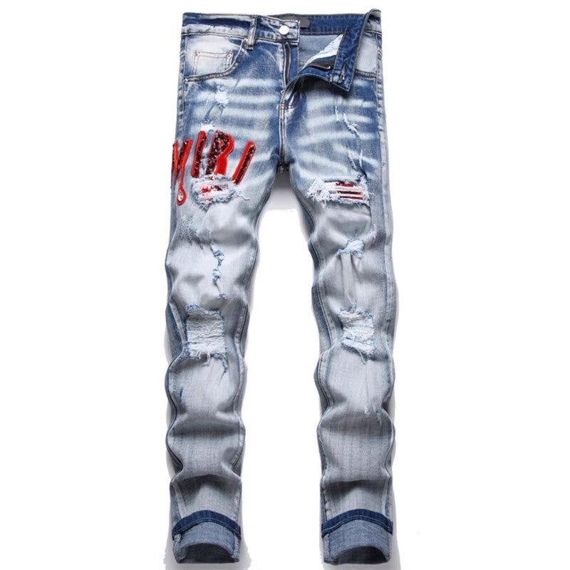 Unisex Classic Denim Jeans Loose Fit Daily Outdoor Wear - Image 4