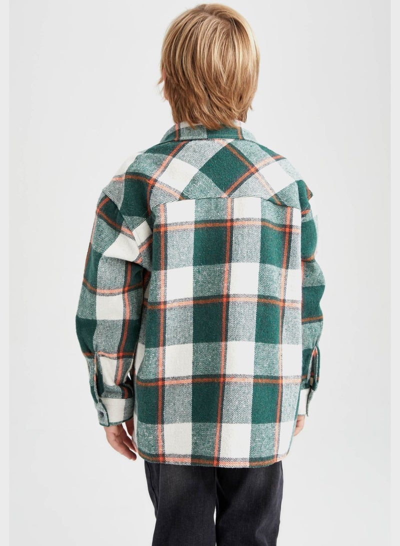 DeFacto Kids Checks Shirt  - Image 4