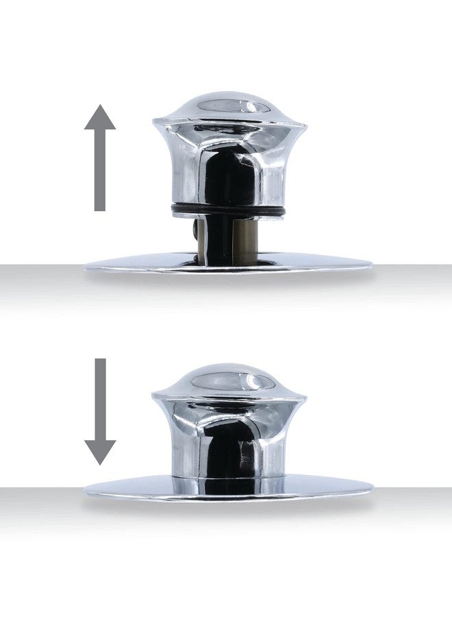 Danco 10528 EZ Drain Cover for Bathtub, Chrome 4.6 x 4.4 x 5.9 inches - Image 2