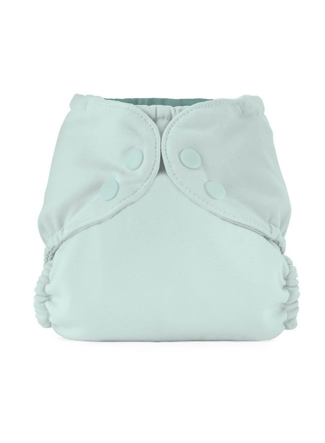 Esembly Cloth Diaper Outer Waterproof Cloth Diaper Cover Swim Diaper Leakproof And Breathable Layer Over Prefolds Flats Or Fitteds Reusable Diaper With Snap Closure Size 1 (717Lbs) Mist - Image 1