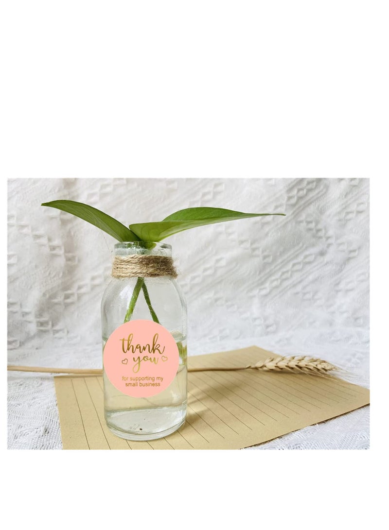 SYOSI 500 PCS Stickers Roll Set Thank You for Business Letter, Gift Packaging, Customer Mailer & Retail Bag Decorative Sealing Stickers Adhesive Sticker Labels Wrapping Supplies - Image 2