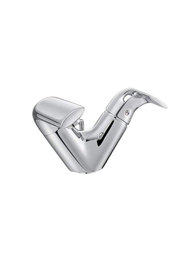 KLUDI RAK 16000 Single Lever Basin Mixer Tap – Chrome Finish, Brass Body, Modern Design – Silver
