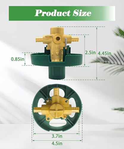 AWTURBO FP62325PF Pressure Brass Balancing Valve Fits for Moen MPact Shower Valve with 12 Crimp Ring PEX Connection - Image 3