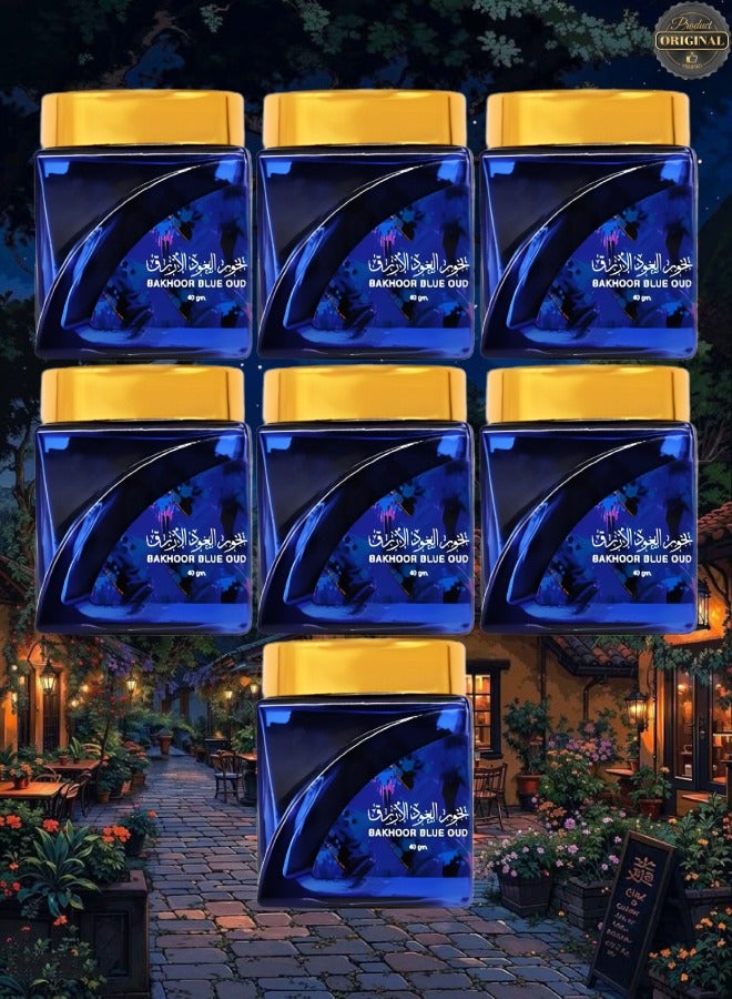 بخور 7 قطع بخور عود الازرق 40 جرام - Image 1