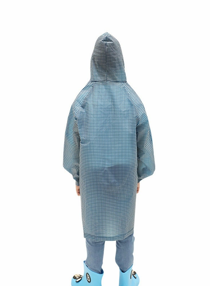 SYOSI Kids Rain Jacket Lightweight Waterproof Hooded Raincoat Ponchos for Kids Reusable Girls Boys Waterproof Rain Ponchos for 6 12 Years Old Camping Rain Coats - Image 5