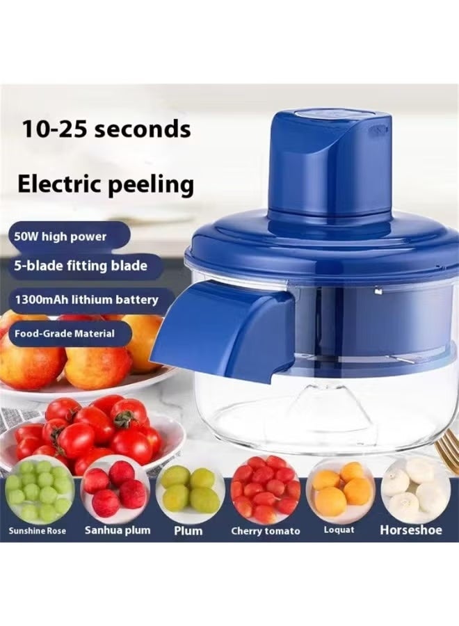 ELTRAZONE Electric Fruit & Vegetable Peeler and Chopper Machine with Clear Bowl, USB Rechargeable - Image 2