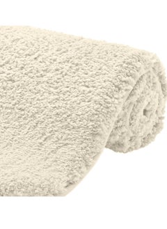 Gorilla Grip Gorilla Grip Premium Luxury Bath Rug, 30x20, Absorbent, Soft, Thick Shag, Bathroom Mat Rugs, Machine Wash, Microfiber Dries Quickly, Mats for Bath Room, Shower, Bathtub and Spa Floors, Ivory Cream  - Image 1