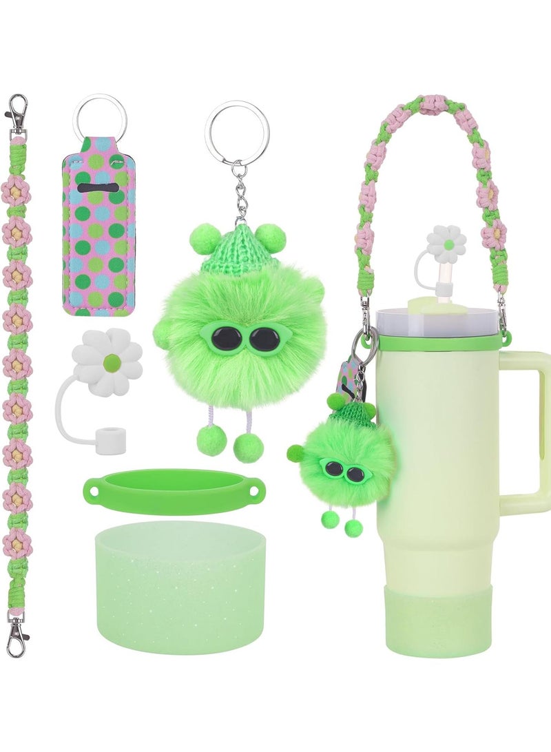 Y&D 6PCS Use for Stanley Cup Tumbler Accessories 40oz 30oz,Compatible with Stanley Cup Tumbler Water Bottle Handle Sling Strap for Carrying - Image 1