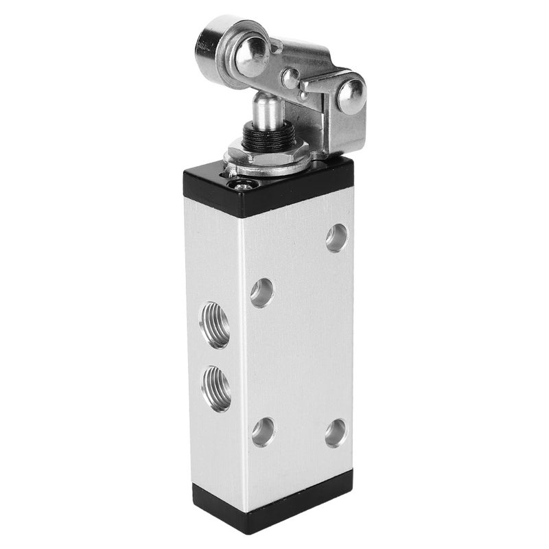 Hand Valve Two Position Five Way G1/4 Inch Mechanical Valve Aluminum Alloy Industrial Accessory XQ250612 - Image 1