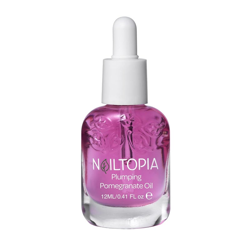 Nailtopia Fresh Moisturizing and Replenishing Pomegranate Oil  Cuticle Oil for Nails  Hydrating Skin and Cuticle Softener  BioSourced  041 oz
