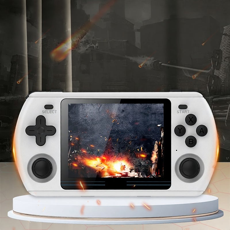 Portable RK2023 Handheld Game Console Open Source Game Player HD Video Output 3.5 Inch IPS Screen with Headphone Jack Single Player/Dual Player Gaming 16GB System Card & 64GB Game Storage Card - Image 5