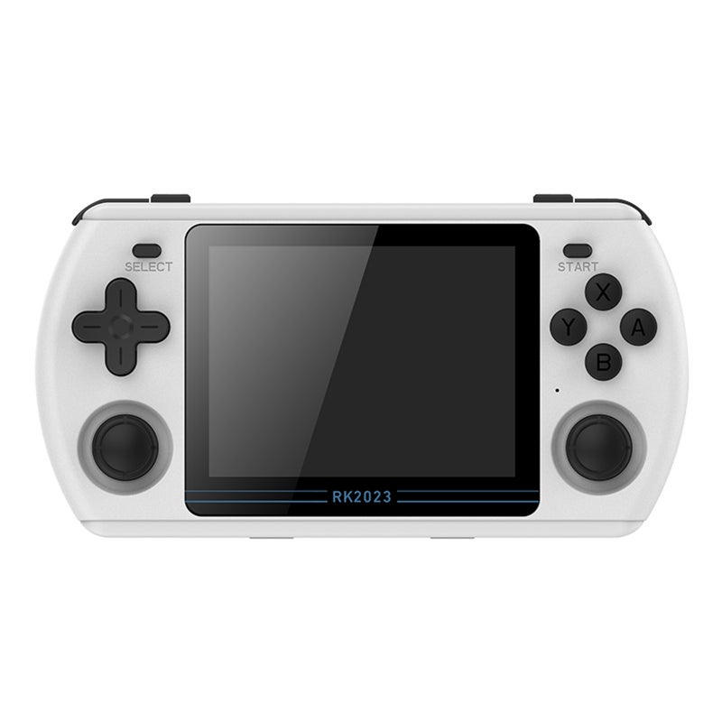 Portable RK2023 Handheld Game Console Open Source Game Player HD Video Output 3.5 Inch IPS Screen with Headphone Jack Single Player/Dual Player Gaming 16GB System Card & 64GB Game Storage Card - Image 1