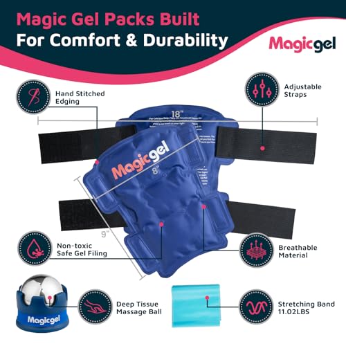 Magic Gel Shin Splint Relief: Hot & Cold Packs, Cryoball & Stretch Bands for Shin Splints | Hot & Cold Therapy for Leg Pain Relief | by Magic Gel - Image 3