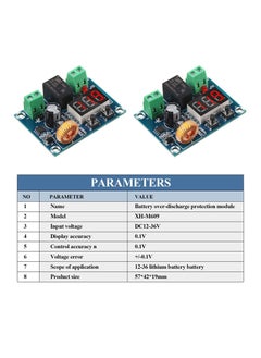 Generic 2 Pieces DC 12V-36V Voltage Protection Module Digital Low Voltage Protector Disconnect Switch Over Discharge Protection Module Output 6-60V, Low Power Disconnection  - Image 3