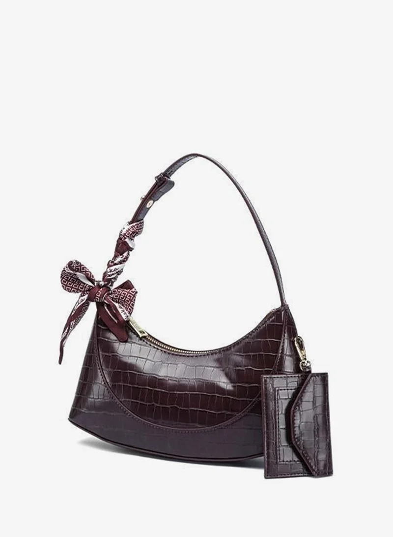 فايور Curved Croco Hobo Bag BD 186