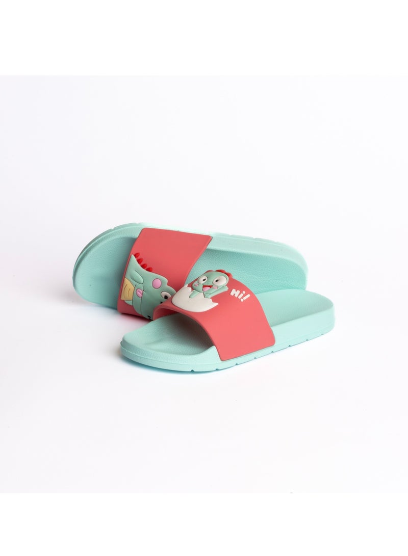 Onda DS crocodile coral slide slipper  - Image 2