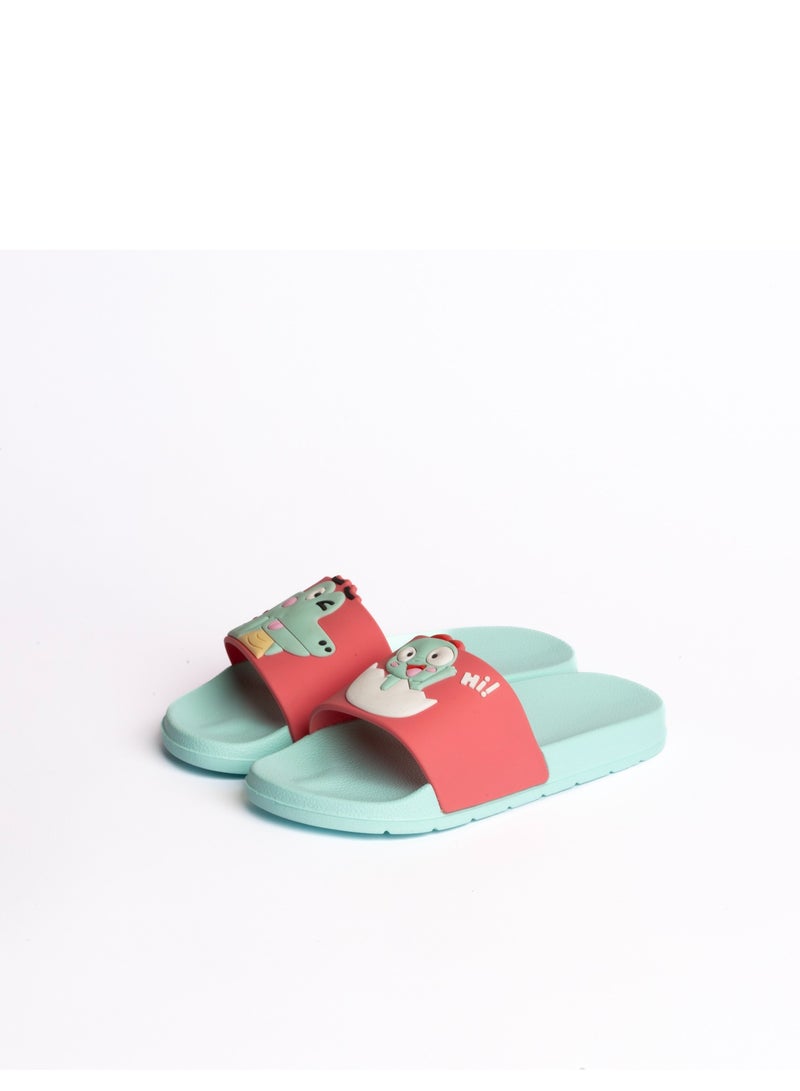 Onda DS crocodile coral slide slipper  - Image 3