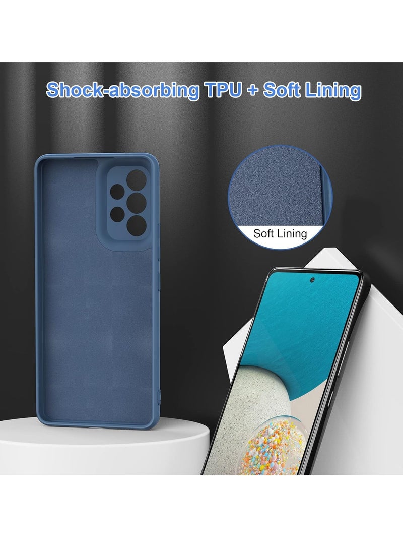 ELTRAZONE Liquid Silicone Gel Rubber Case for Galaxy A53 5G - Blue, Soft Microfiber Lining, Cushion Slim Hard Shell, Shockproof Protective Cover - Image 2
