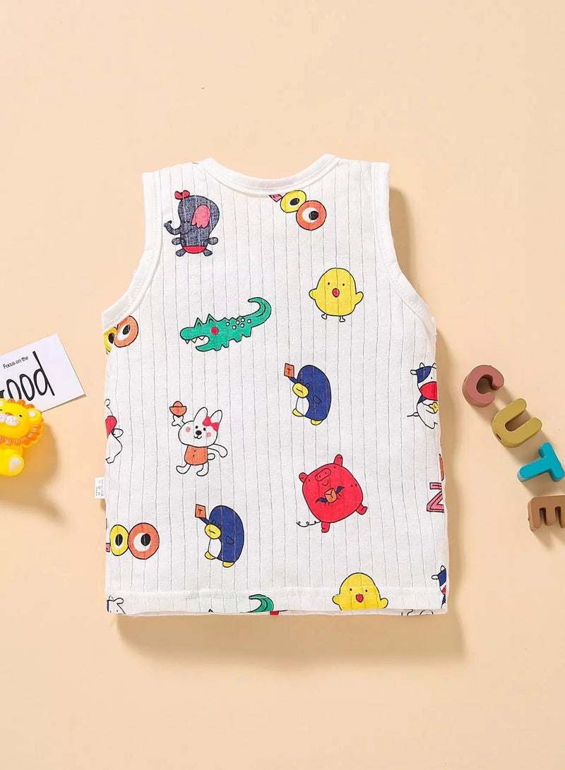 Toddler Girls Cartoon Graphic Tank Top - Image 2