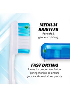 Travel Toothbrushes, Mini Toothbrush With Toothbrush Cover, Camping Toothbrush, Travel Size Toothbrush With Toothbrush Case Portable Toothbrush, Adults Travel Toothbrush Kit (3 Pack) - pzsku/Z5AF5E884E98221E85885Z/45/_/1730727828/a638d322-b152-45b1-843e-d1faa9f5eded