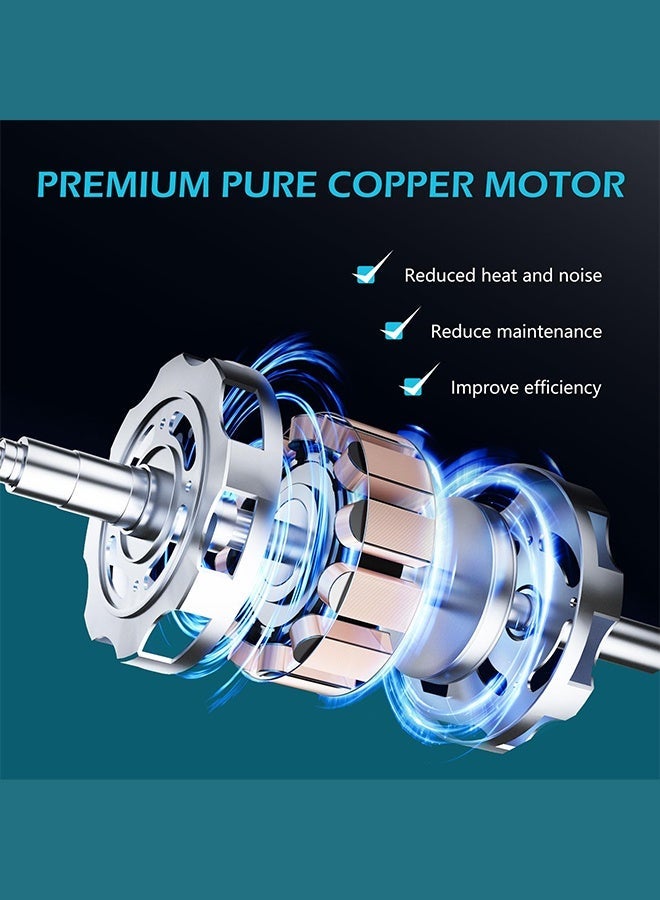 WEMART Reciprocating Saw,24V Power Tool Cordless Reciprocating Saw Combo Set,0-3000r/min,with 2 Batteries and a Charger,36 Saw Blades,for Cutting Wood/Metal/PVC Pipes,Tools - Image 3