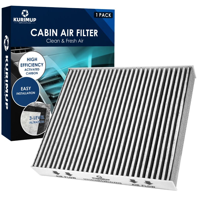 KURIMUP Premium Cabin Air Filter with Activated CarbonReplacement for CF10743 Fit for Chrysler Town CountryDodge Grand CaravanNissan ArmadaTitanInfiniti G25G35M45Q40Q50QX70