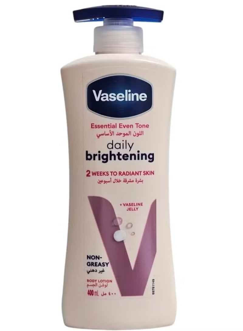 Vaseline Even Tone Daily Brightening Essential Body Lotion 3 x 400ml - Image 3