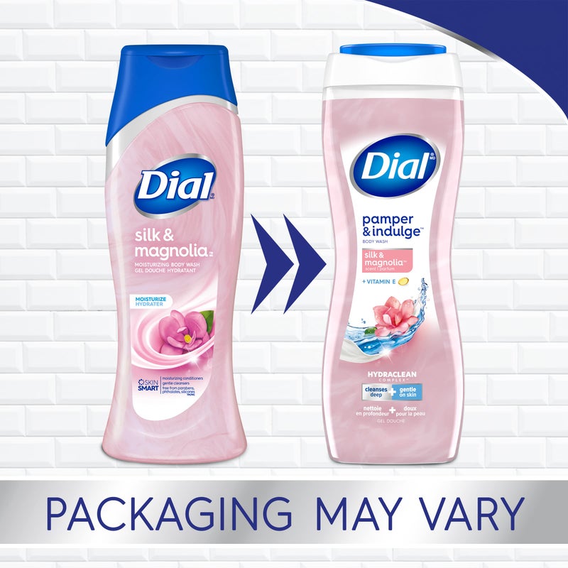 Dial Body Wash, Pamper & Indulge, Silk & Magnolia, 32 fl oz (Pack of 2) - Image 2