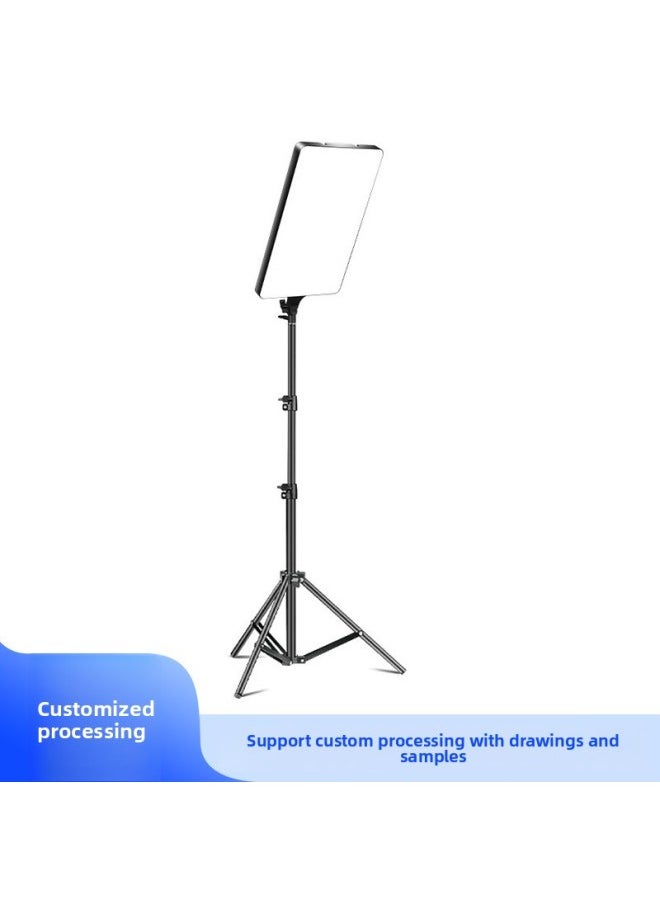Generic - Customized Multi-Size Large-Screen Flat-Panel Photography Live Broadcast Fill Light, Processed Full-Screen Square Panoramic Fill Light-Specification:Rl- 24inch Plane Fill Light (dual Lights + 2.1m Carbon Bracket_2) - Image 1