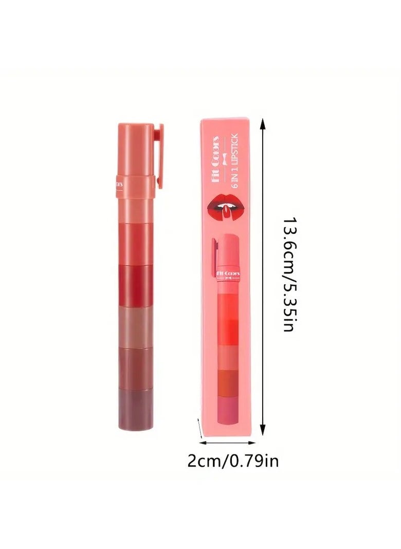ORiTi 5 Color Lipstick Set 5 Sections Velvet Revealing Color Nonstick Cup Lip Gloss Pencil Waterproof Velvet Lip Gloss 2.7K+ sold, by Oushisha Oushisha (  - Image 3