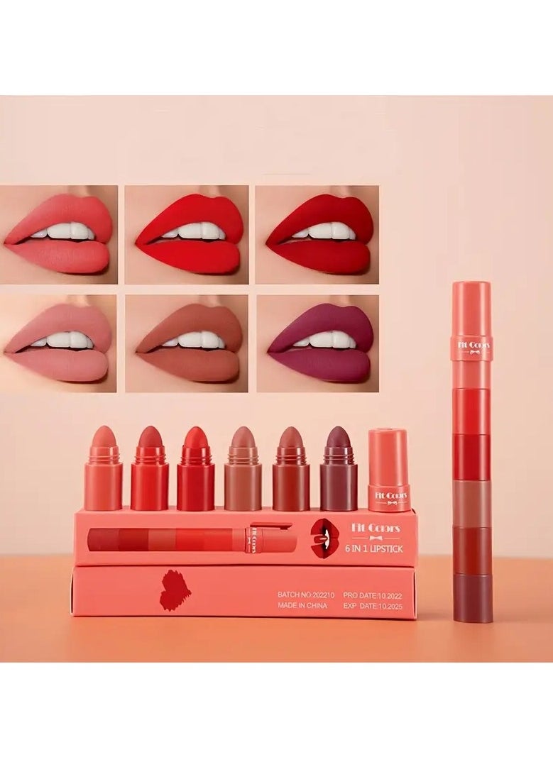 ORiTi 5 Color Lipstick Set 5 Sections Velvet Revealing Color Nonstick Cup Lip Gloss Pencil Waterproof Velvet Lip Gloss 2.7K+ sold, by Oushisha Oushisha (  - Image 5