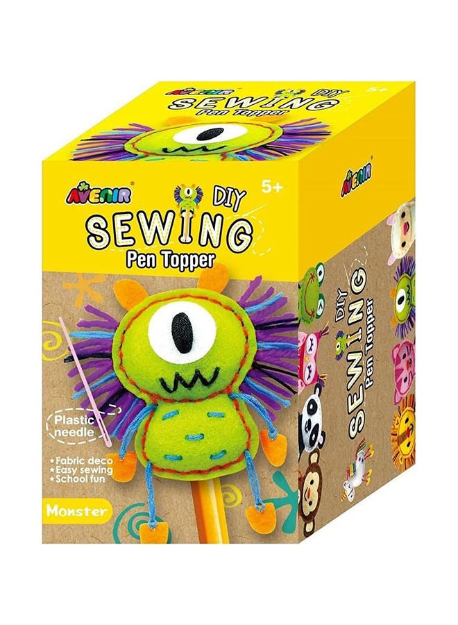Avenir Monster Diy Pen Topper Friend Sewing Kit Hours of Entertainment & Creativity Tools & Instructions Included, Easy and Fun Activity for Kids + - Image 2