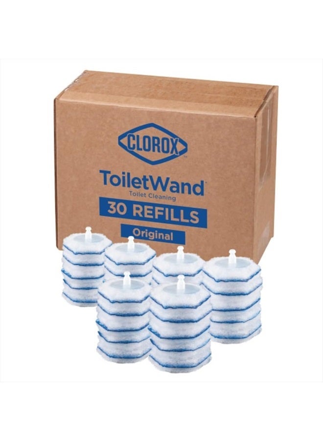 Clorox عبوات إعادة تعبئة تطهير ToiletWand، رؤوس عصا للاستخدام مرة واحدة - 30 قطعة (قد تختلف العبوة) - Image 1